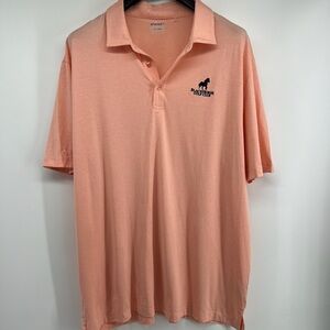 Ahead Sz XXL Peach Coral Blackhorse‎ Golf Club Shirt TEXAS